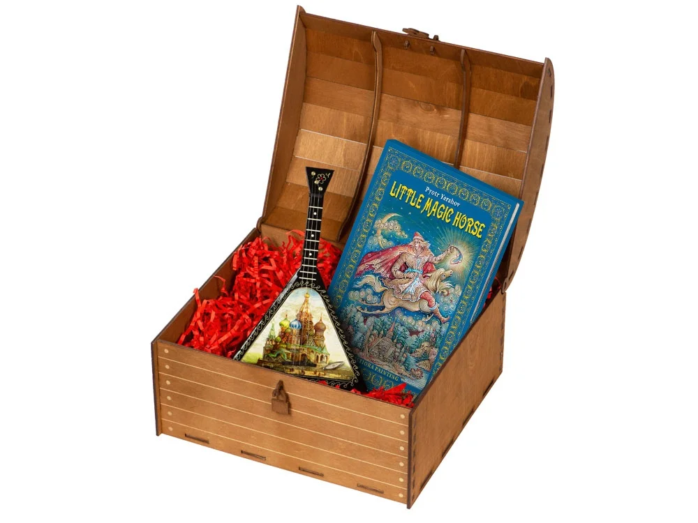 Подарочный набор Музыкальная Россия: балалайка книга Конек- горбунок