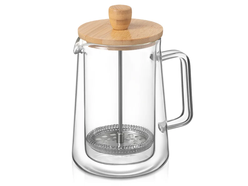 Френч-пресс с двойными стенками «Columbia», прозрачный, 600 мл - фото 2