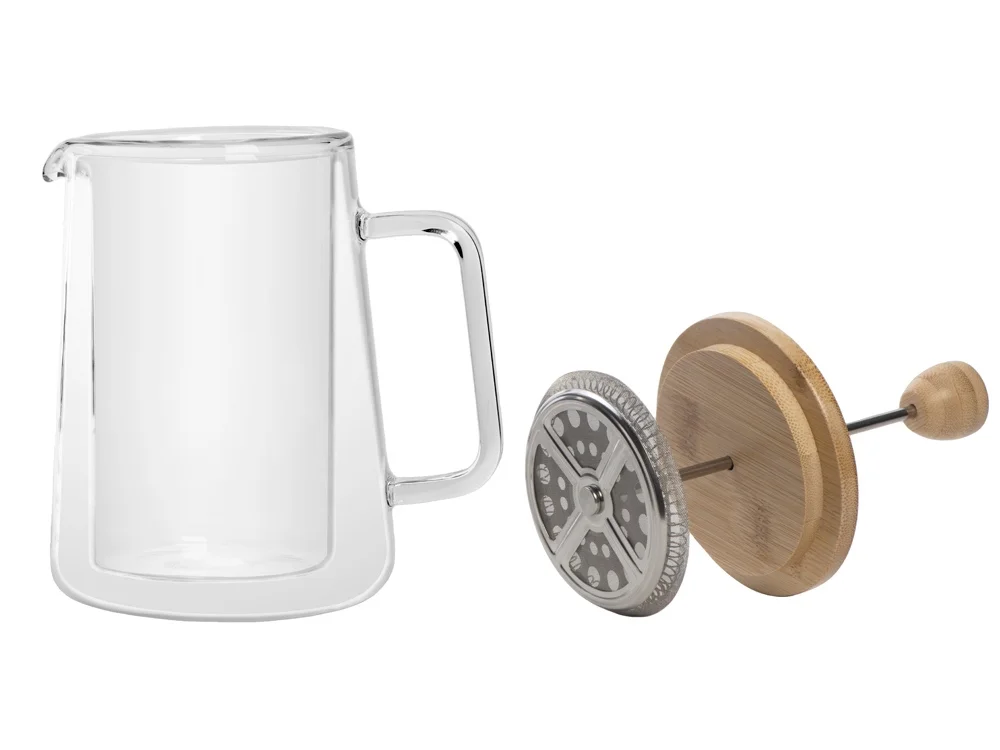 Френч-пресс с двойными стенками «Columbia», прозрачный, 600 мл - фото 4