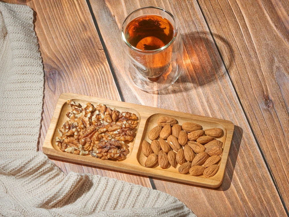 Менажница из акации с двумя секциями Almond натуральный - фото 6