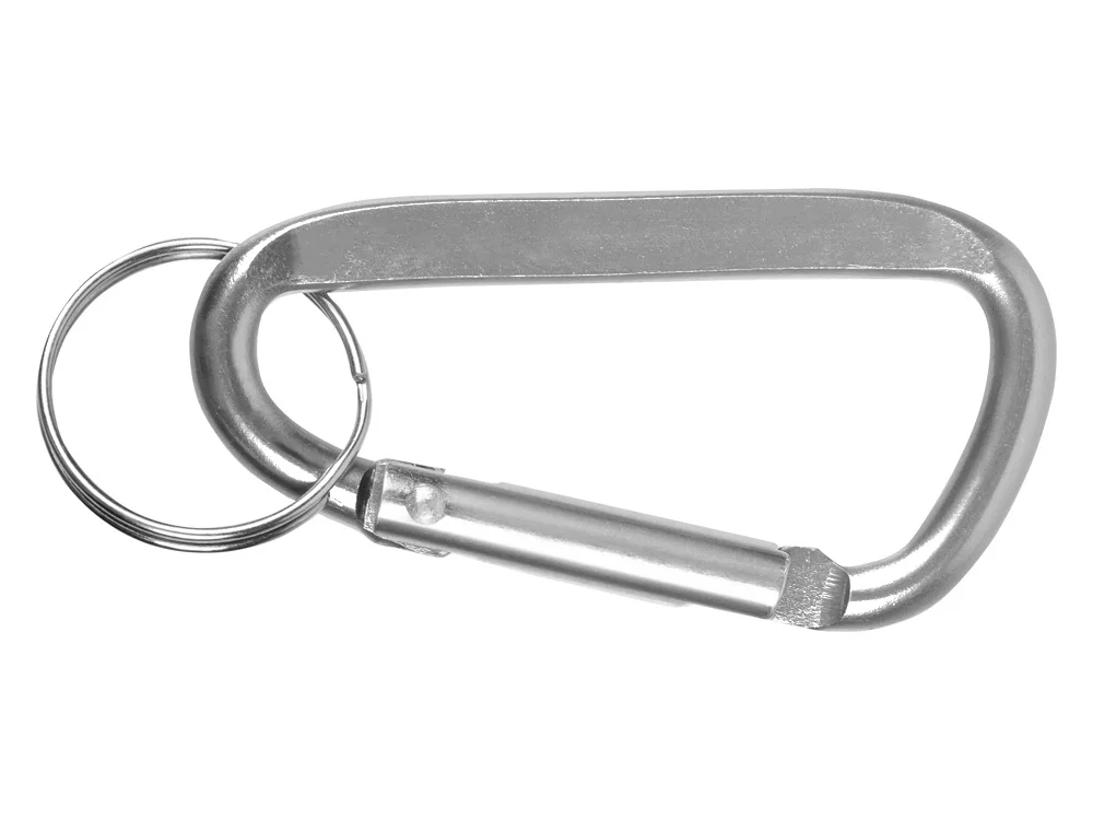 Брелок-карабин из переработанного алюминия «Alumina», серебристый - фото 2