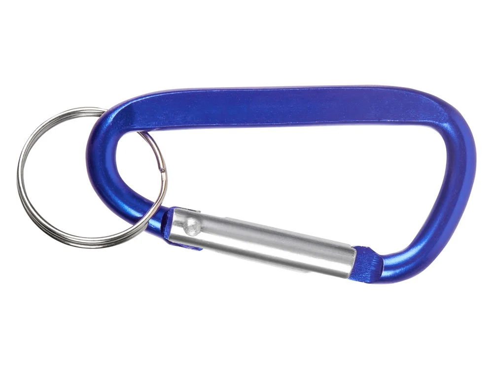 Брелок-карабин из переработанного алюминия «Alumina», синий - фото 2