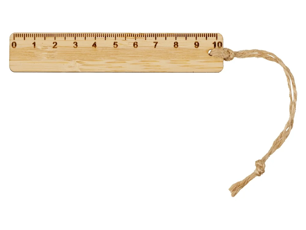 Закладка с линейкой из бамбука Bookmark натуральный - фото 2