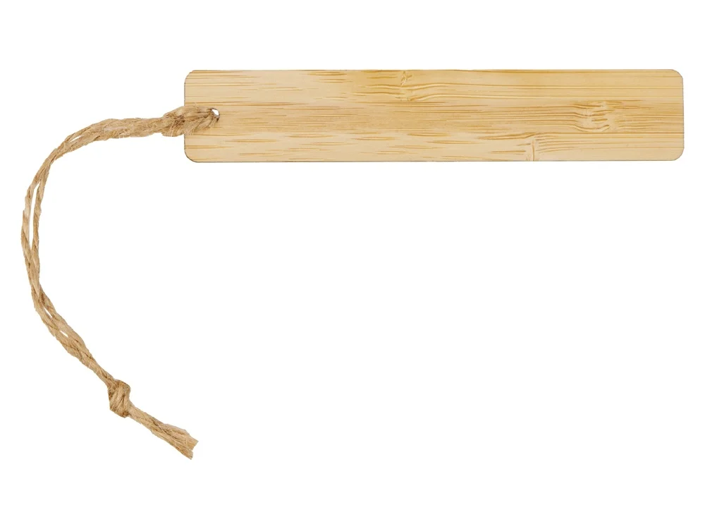 Закладка с линейкой из бамбука Bookmark натуральный - фото 3
