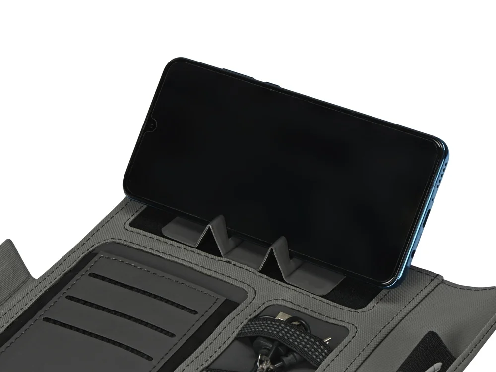 Органайзер с беспроводной зарядкой Powernote 5000 mAh темно-серый - фото 13