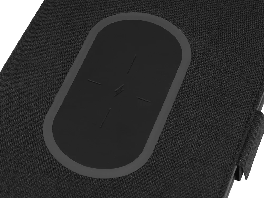 Органайзер с беспроводной зарядкой Powernote 5000 mAh темно-серый - фото 9