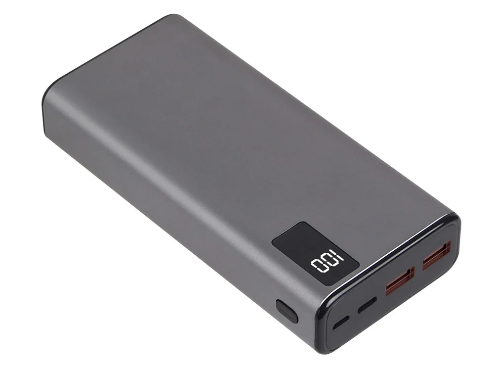 Внешний аккумулятор NEO Journey c быстрой зарядкой 20000 mAh серебристый черный - фото 2