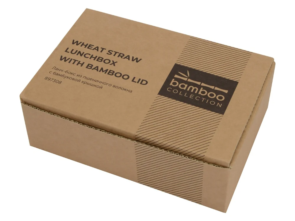 Ланч-бокс «Lunch» из пшеничного волокна с бамбуковой крышкой, бежевый, 500 мл - фото 10