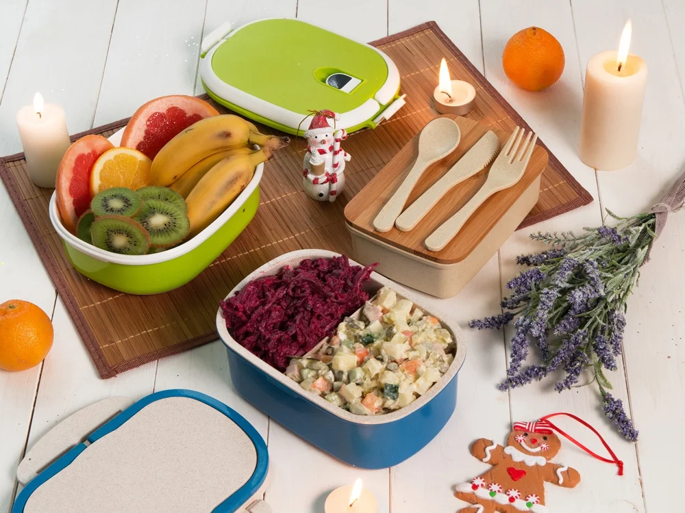 Ланч-бокс «Lunch» из пшеничного волокна с бамбуковой крышкой, бежевый, 500 мл - фото 11