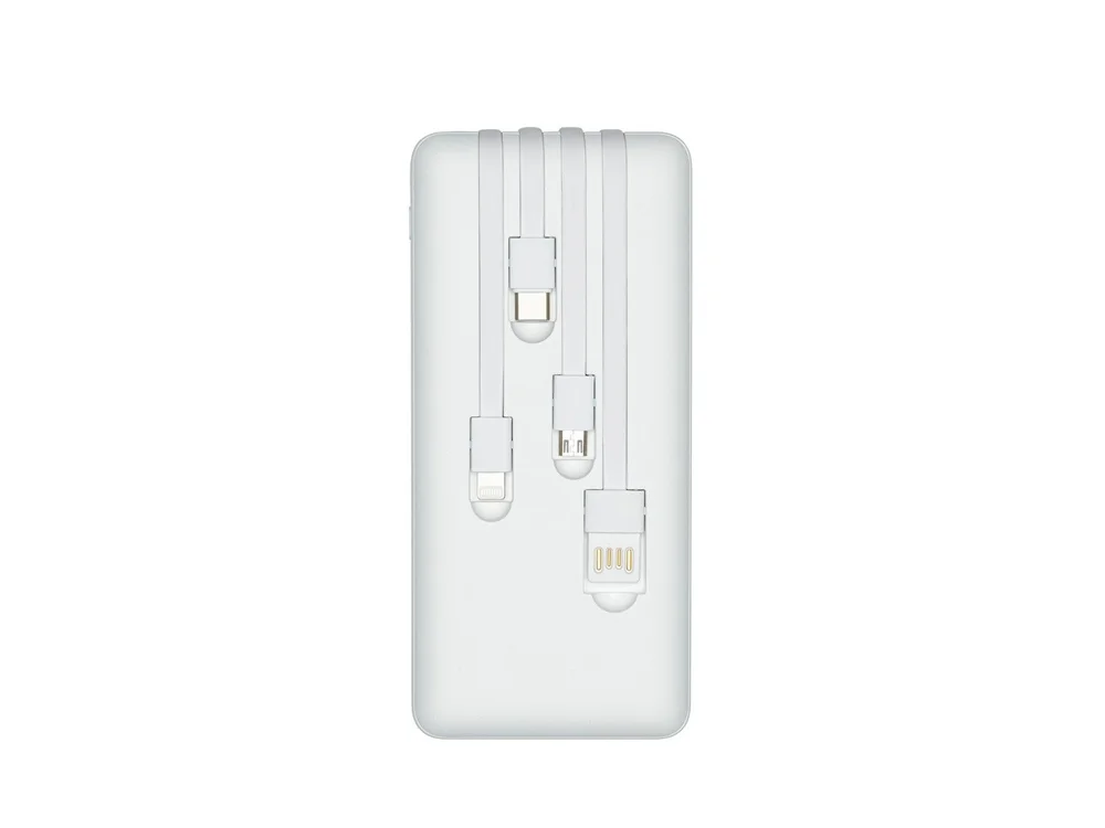 Внешний аккумулятор с дисплеем и встроенными кабелями VA2220 20000 mAh - фото 3