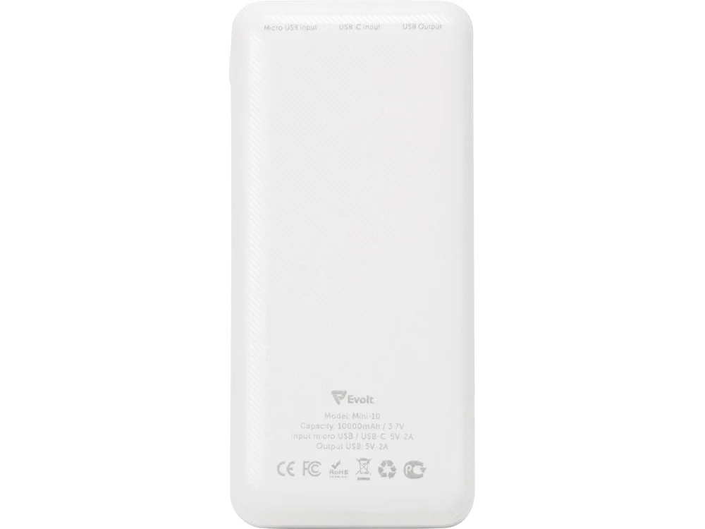 Внешний аккумулятор Mini-10 10000 mAh белый - фото 5