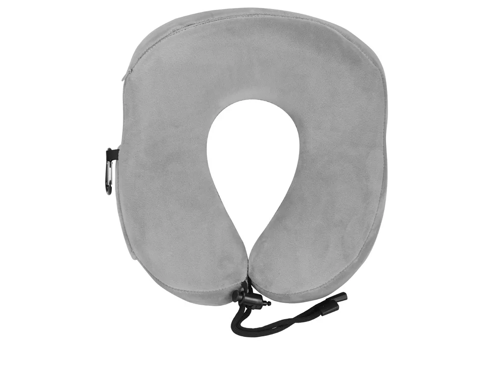 Подушка для путешествий с эффектом памяти «Dream», серый - фото 5