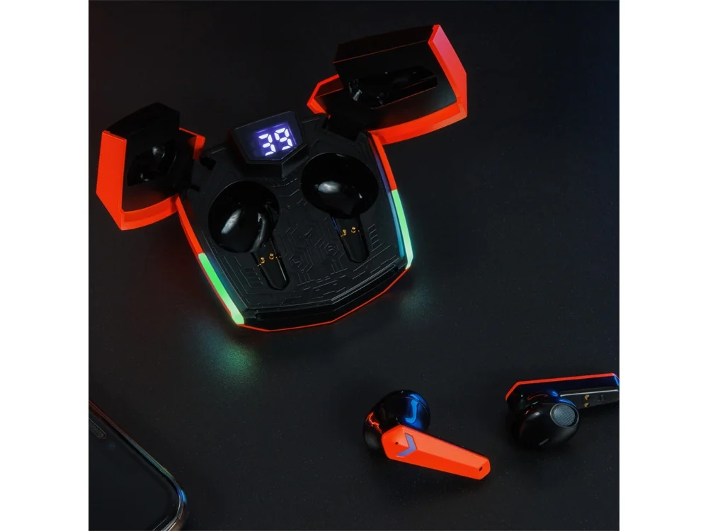Наушники беспроводные игровые GTWS-2 оранжевый - фото 10