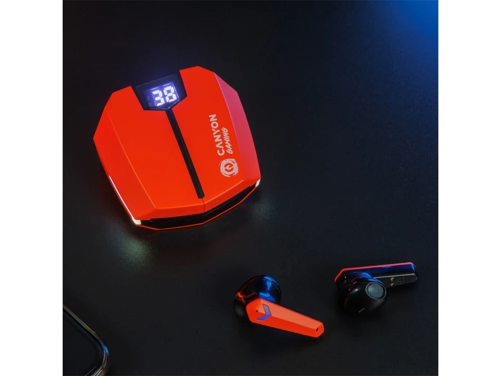 Наушники беспроводные игровые GTWS-2 оранжевый - фото 11