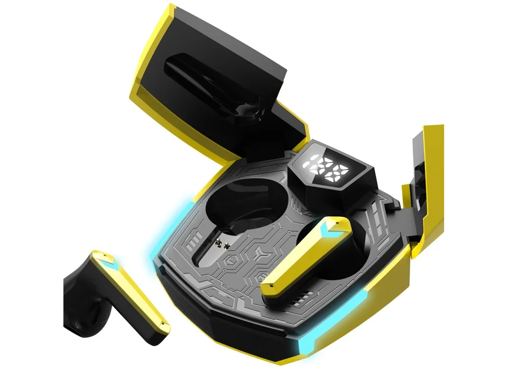 Наушники беспроводные игровые GTWS-2 желтый - фото 4