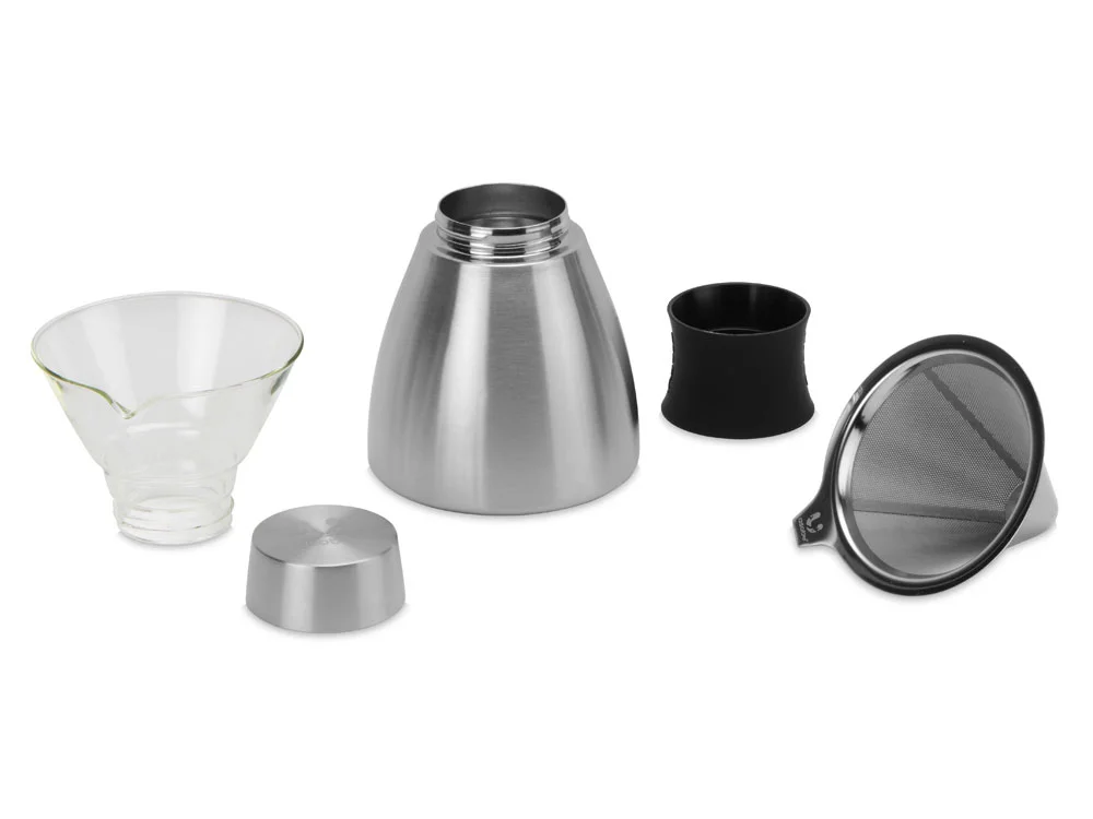 Кофеварка POUR OVER серебристый/черный 1000 мл - фото 4