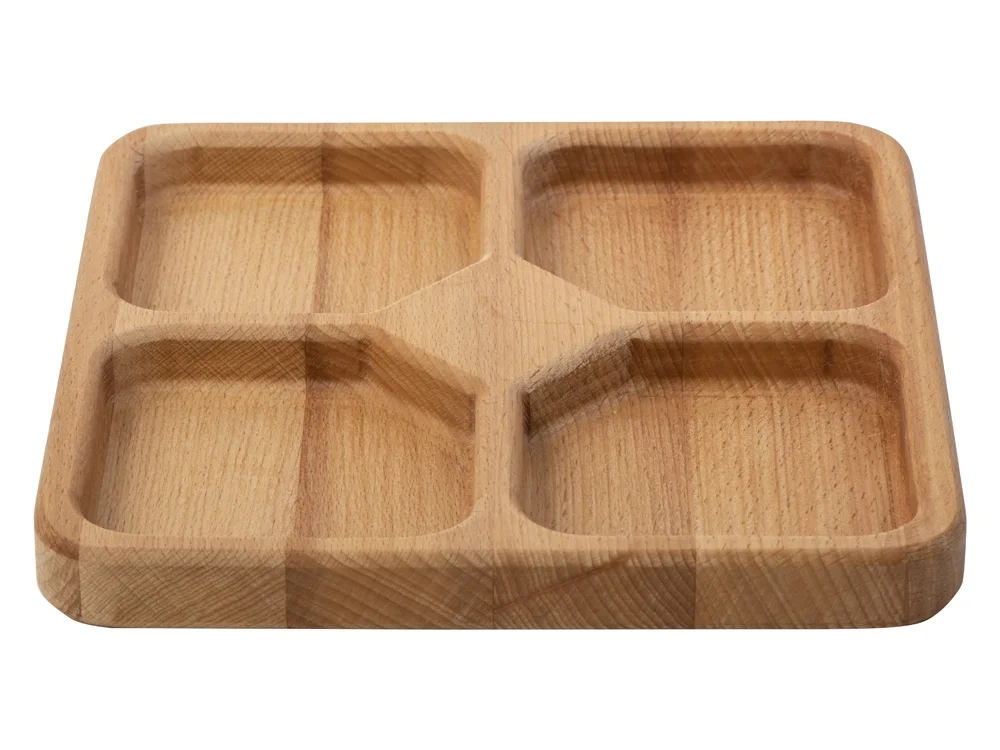 Менажница квадратная «Snacks», коричневый - фото 2