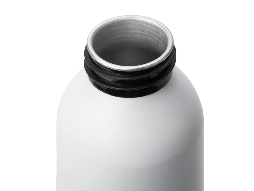 Алюминиевая бутылка для воды с ручкой Plain Alu 650 мл белый - фото 2