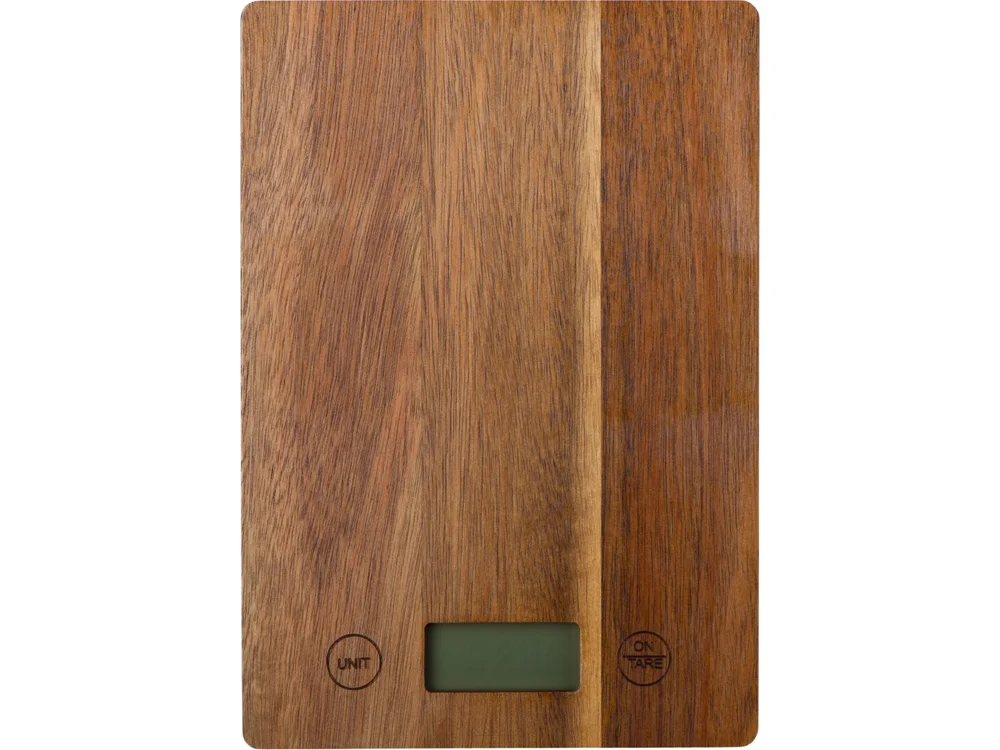 Кухонные весы из акации Home Chef коричневый - фото 4