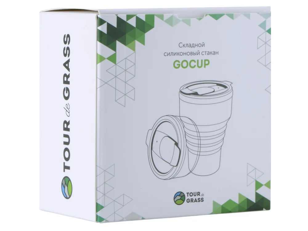 Силиконовый складной стакан GoCup синий индиго 375 мл - фото 7