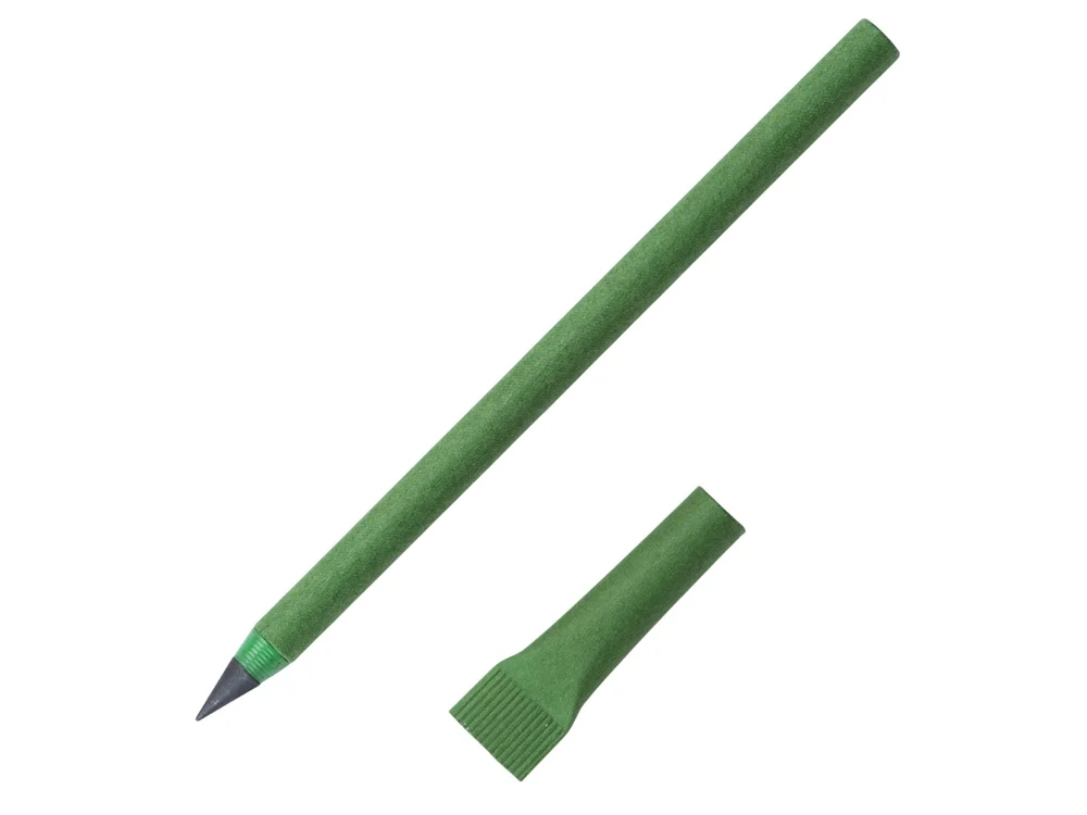Вечный карандаш из переработанной бумаги Recycled pencil зеленый - фото 1
