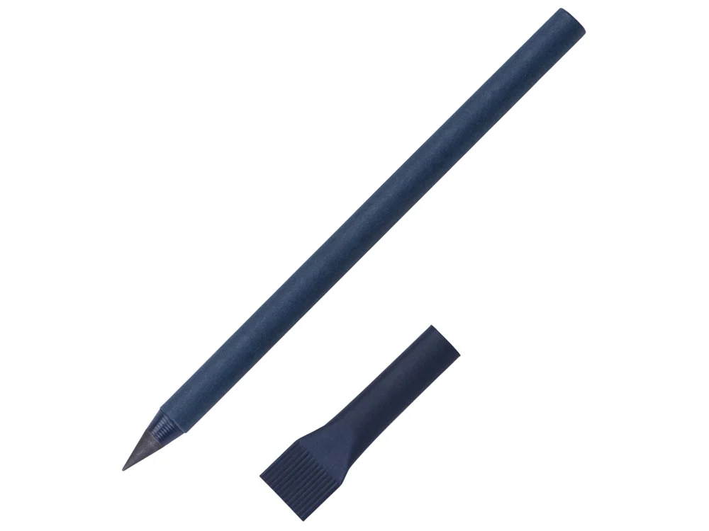Вечный карандаш из переработанной бумаги Recycled pencil темно-синий - фото 1