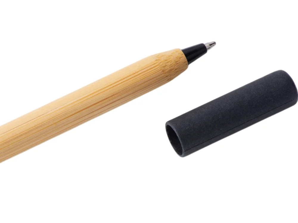 Вечный карандаш и ручка из бамбука Black bamboo натуральный черный - фото 5