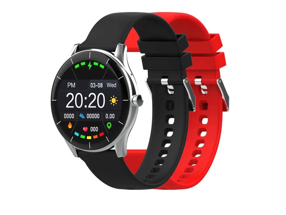 Смарт-часы IoT Watch GT черный красный - фото 4