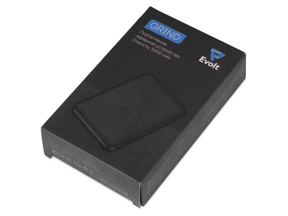 Внешний аккумулятор Grind 5000 mAh черный - фото 12