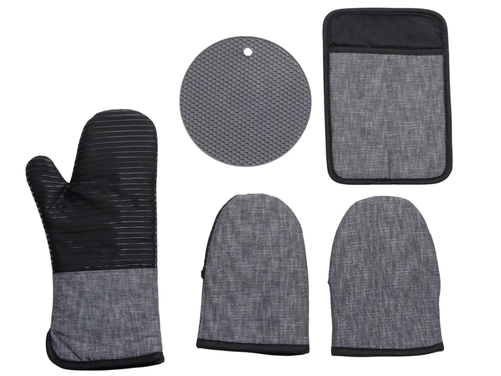Набор кухонных прихваток Heat Huggers темно-серый - фото 2