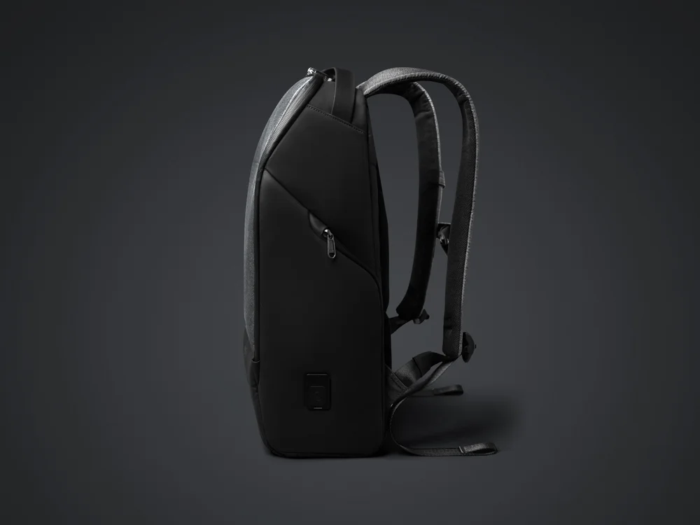 Водостойкий антикражный рюкзак FlexPackPro для ноутбука 15.6 серый/черный - фото 3