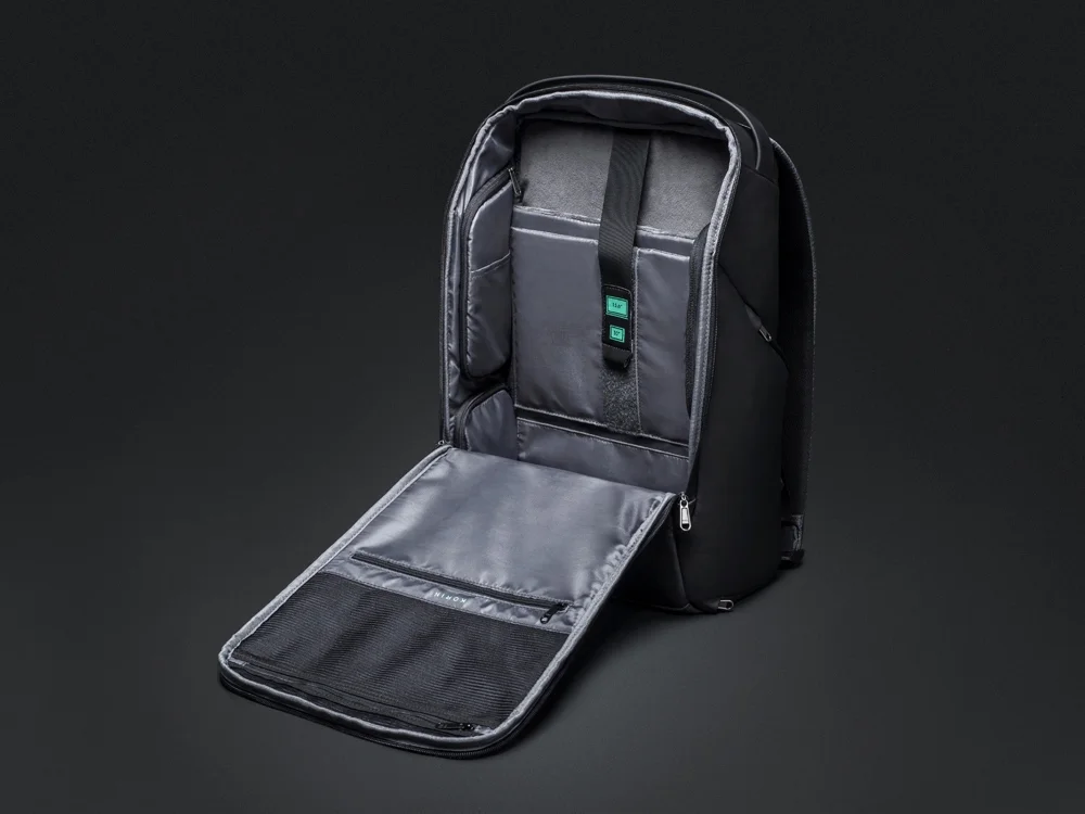 Водостойкий антикражный рюкзак FlexPackPro для ноутбука 15.6 серый/черный - фото 7