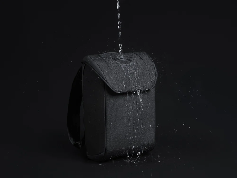 Водостойкий антикражный рюкзак Clickpack для ноутбука 15.6 черный - фото 22