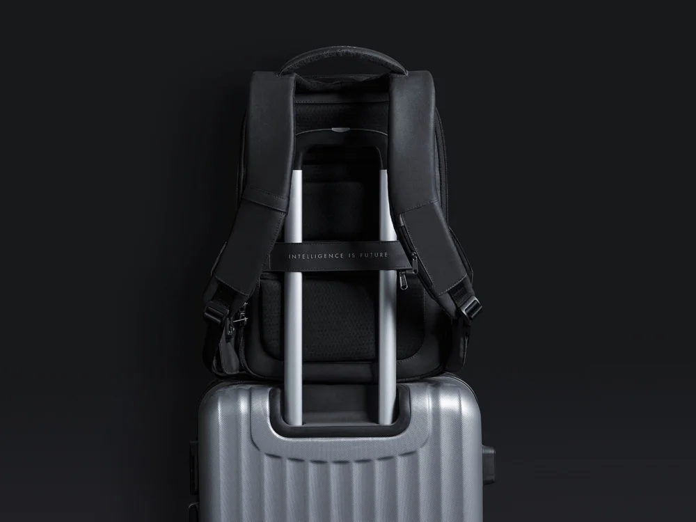 Водостойкий антикражный рюкзак Hipack для ноутбука 15.6 черный - фото 13