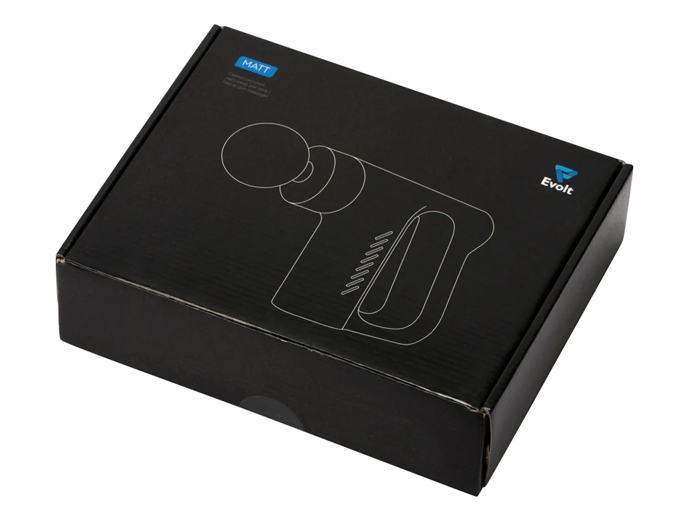 Перкуссионный массажер для тела Matt черный - фото 12