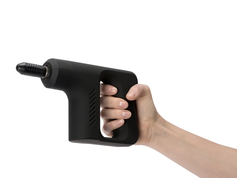 Перкуссионный массажер для тела Matt черный - фото 4