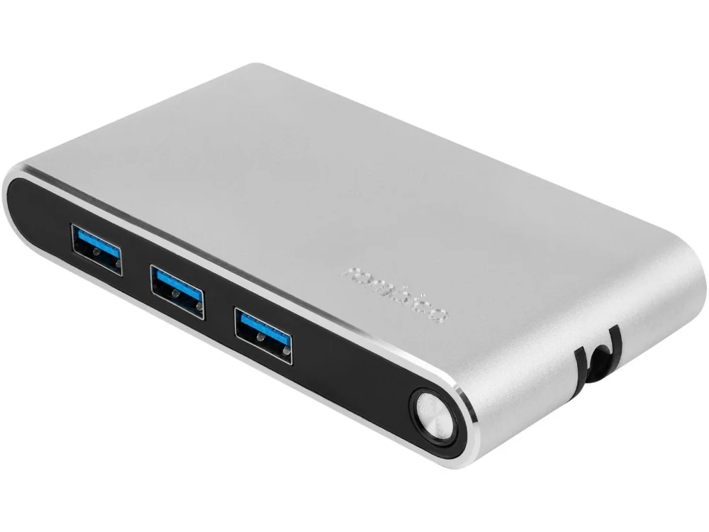 Хаб 8-в-1 Type-C Hermes USB 3.0 x 3 Type-C PD HDMI LAN - фото 2