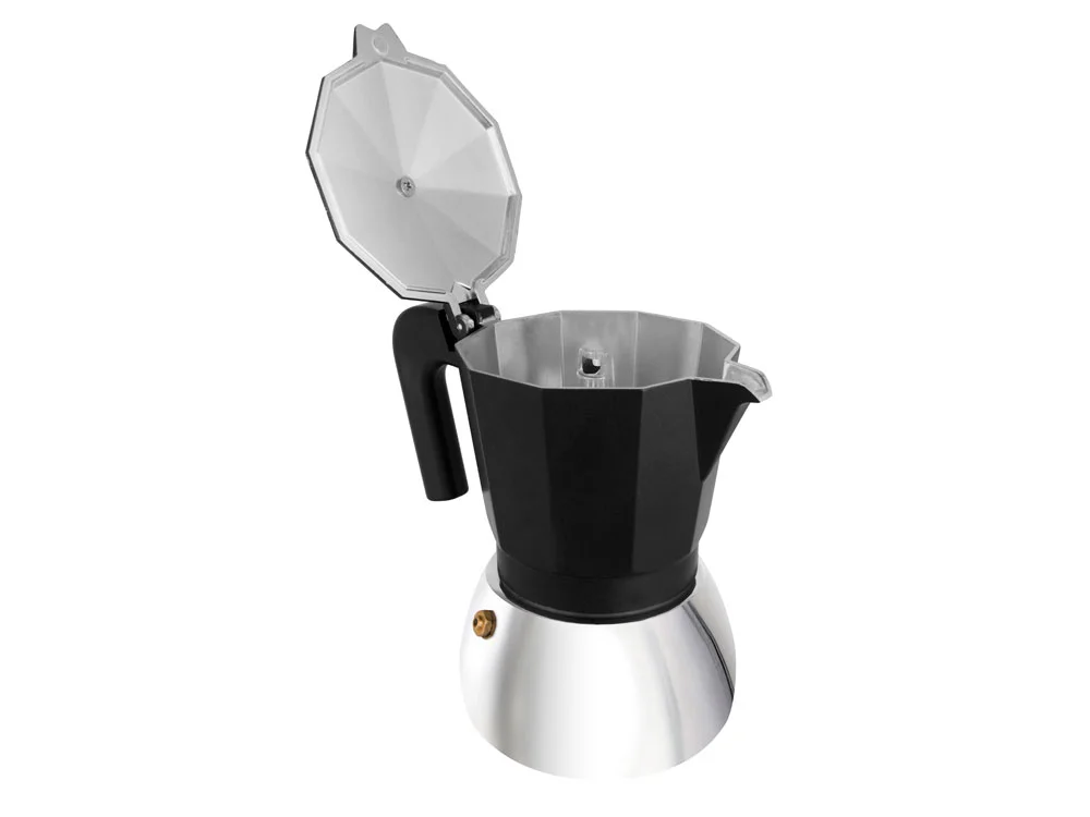 Гейзерная кофеварка Arabica 300 мл черный/серебристый - фото 2