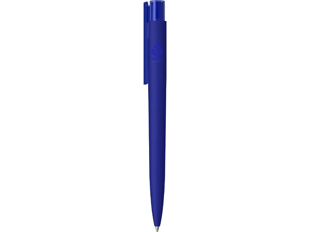 Ручка шариковая RECYCLED PET PEN PRO K transparent GUM soft-touch синий - фото 2