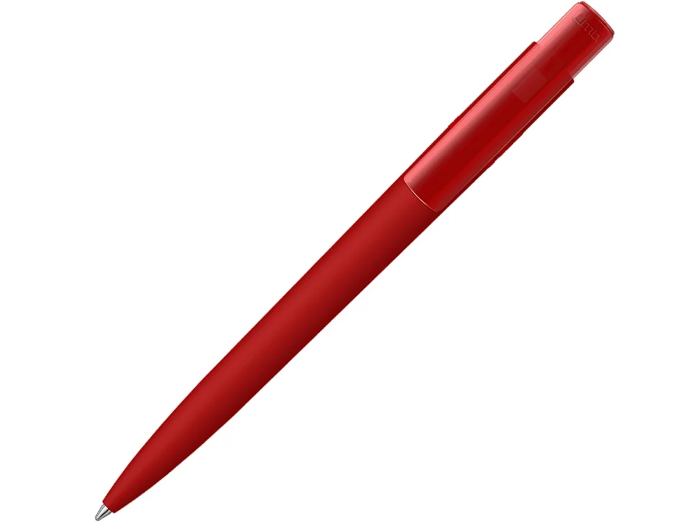 Ручка шариковая RECYCLED PET PEN PRO K transparent GUM soft-touch красный - фото 1