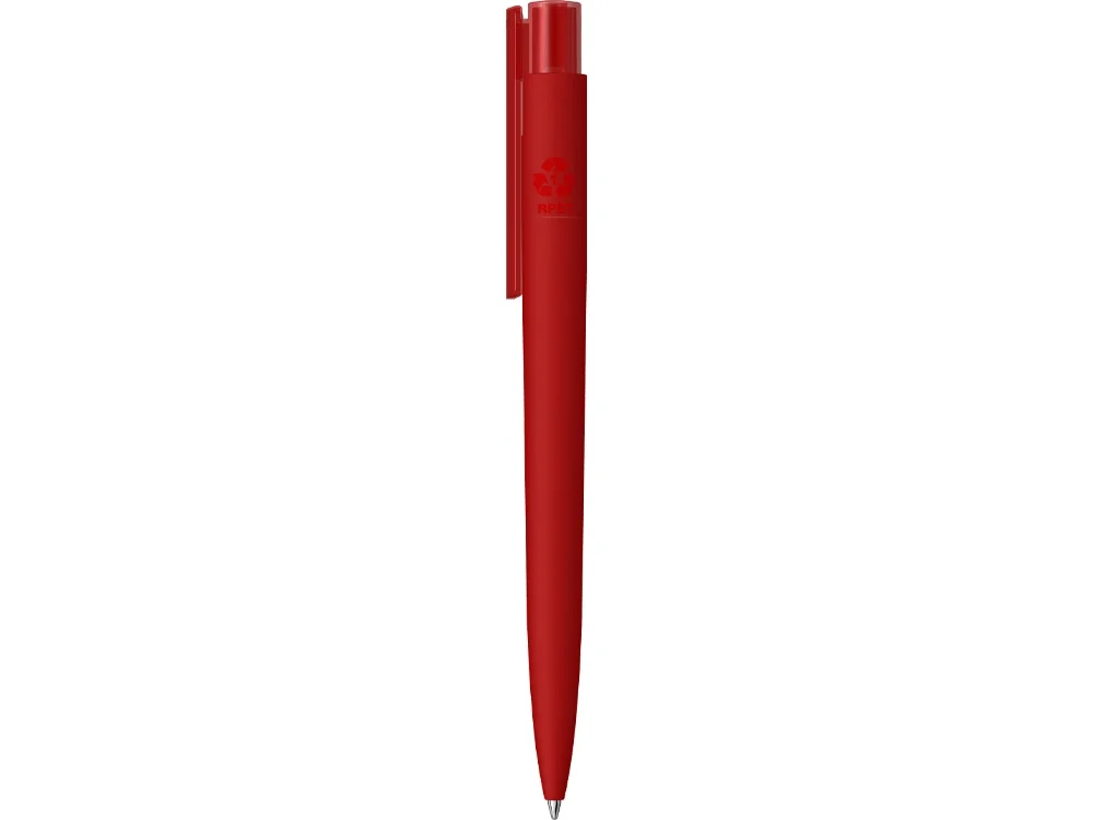 Ручка шариковая RECYCLED PET PEN PRO K transparent GUM soft-touch красный - фото 3