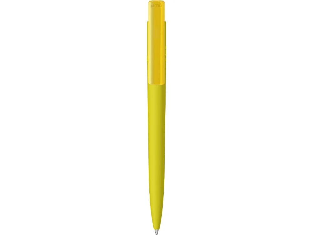 Ручка шариковая RECYCLED PET PEN PRO K transparent GUM soft-touch желтый - фото 2