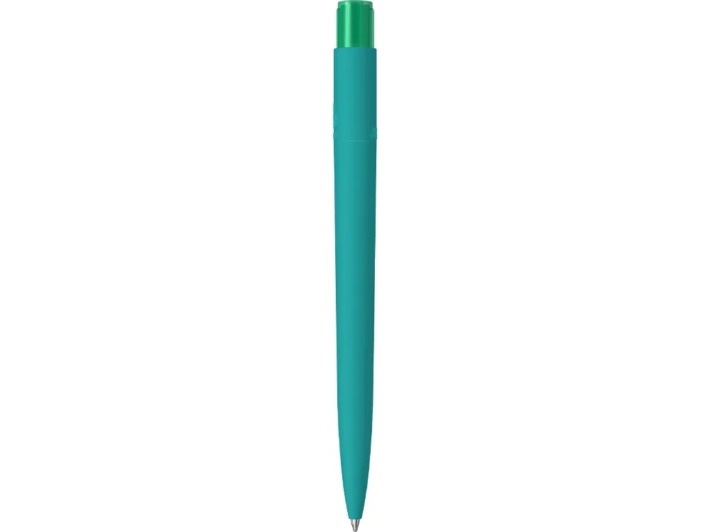 Ручка шариковая RECYCLED PET PEN PRO K transparent GUM soft-touch бирюзовый - фото 2