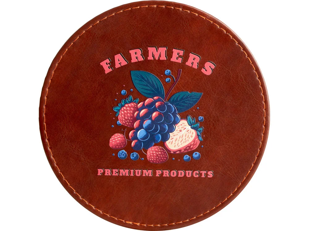 Набор аксессуаров для вина Fabrizio с рельефной УФ-печатью коричневый/серебристый