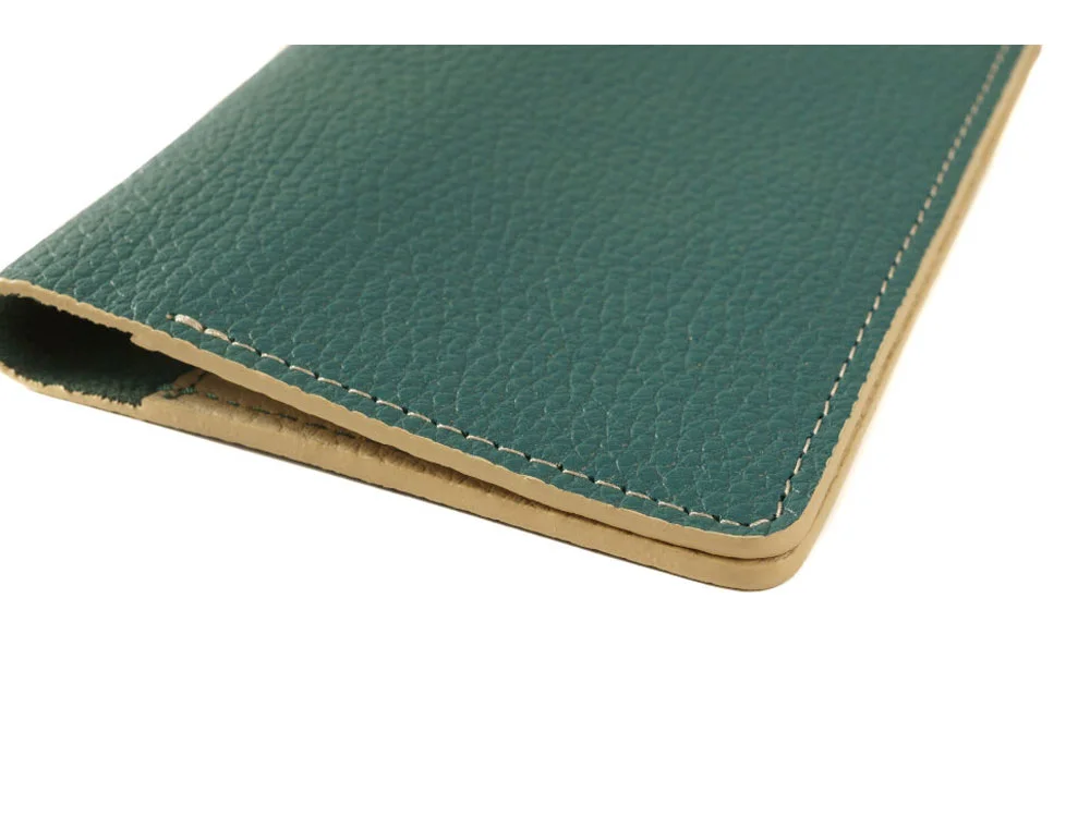 Обложка для паспорта Valerie Concept зеленый/бежевый - фото 5