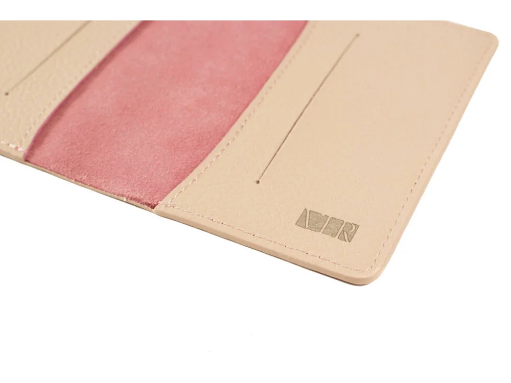 Обложка для паспорта Valerie Concept, розовый/бежевый - фото 4