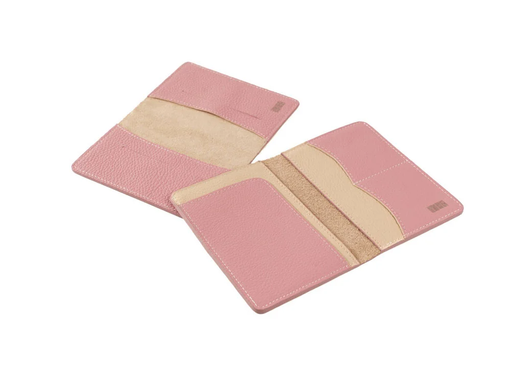 Обложка для паспорта Valerie Concept бежевый/розовый - фото 6