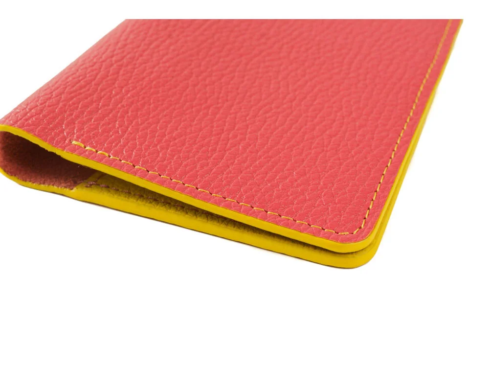 Обложка для паспорта Valerie Concept красный/желтый - фото 5
