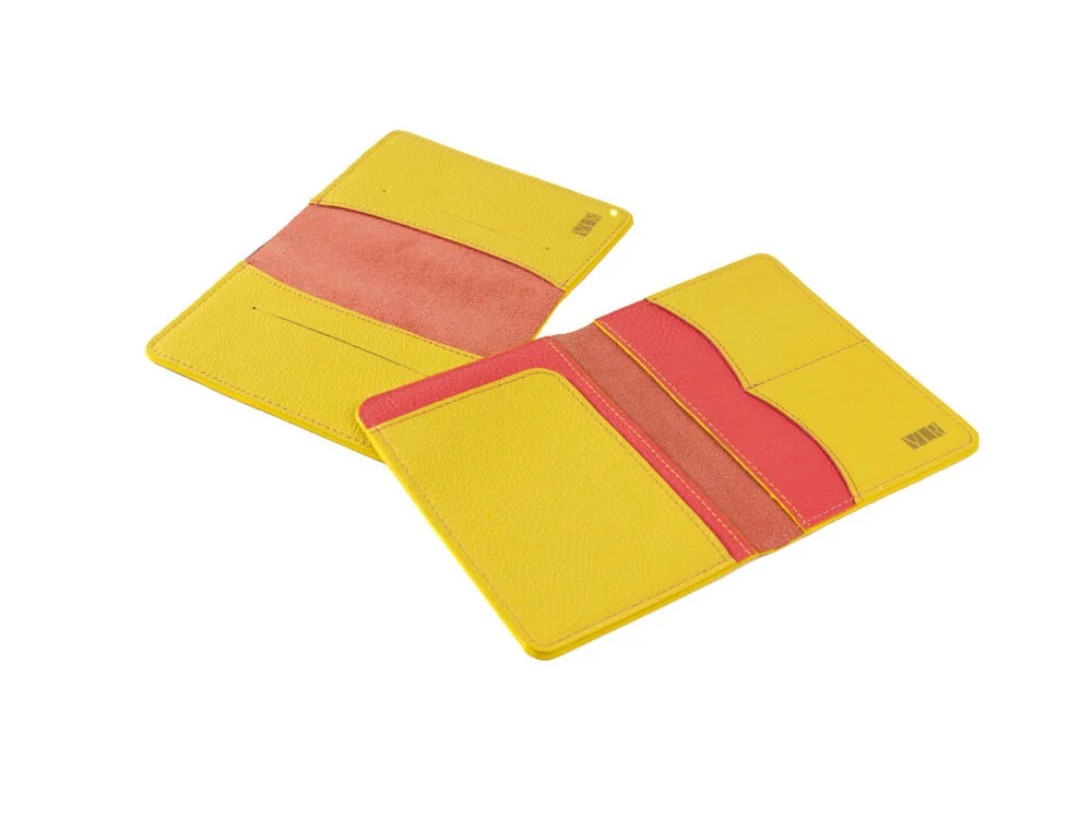 Обложка для паспорта Valerie Concept красный/желтый - фото 6