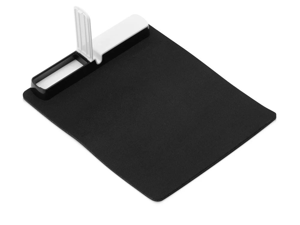 Коврик для мыши со встроенным USB-хабом Plug черный/белый - фото 3